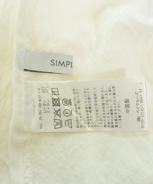 Simplicite（シンプリシテ）ブラウス 白 サイズ:F レディース/2200725530099
