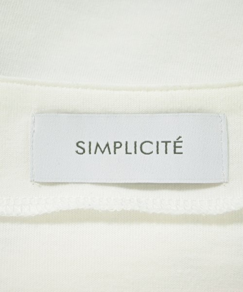 Simplicite（シンプリシテ）Tシャツ・カットソー 白 サイズ:F レディース/2200730659181