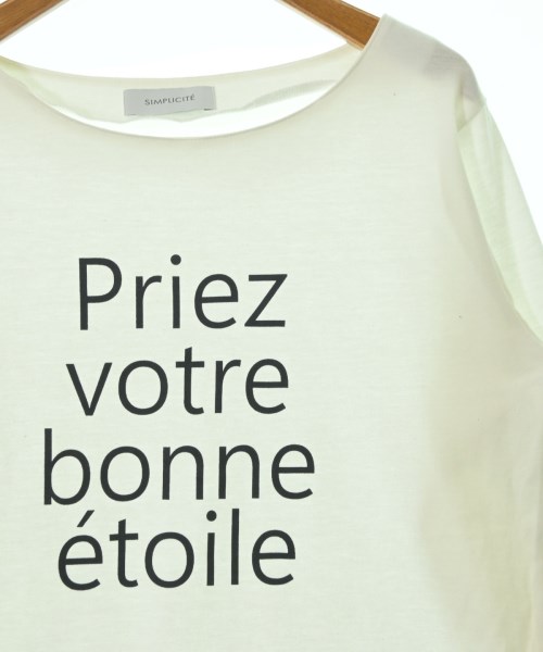 Simplicite（シンプリシテ）Tシャツ・カットソー 白 サイズ:F レディース/2200730659181