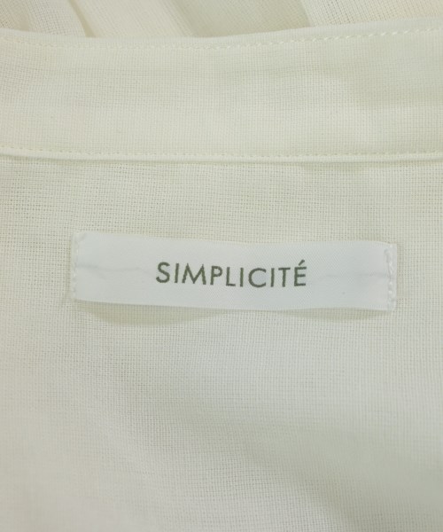 Simplicite（シンプリシテ）ブラウス 白 サイズ:F レディース/2200706190052