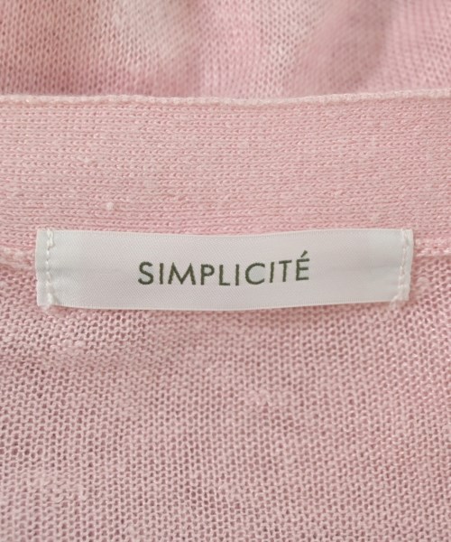 Simplicite（シンプリシテ）カーディガン ピンク サイズ:F レディース/2200716256120