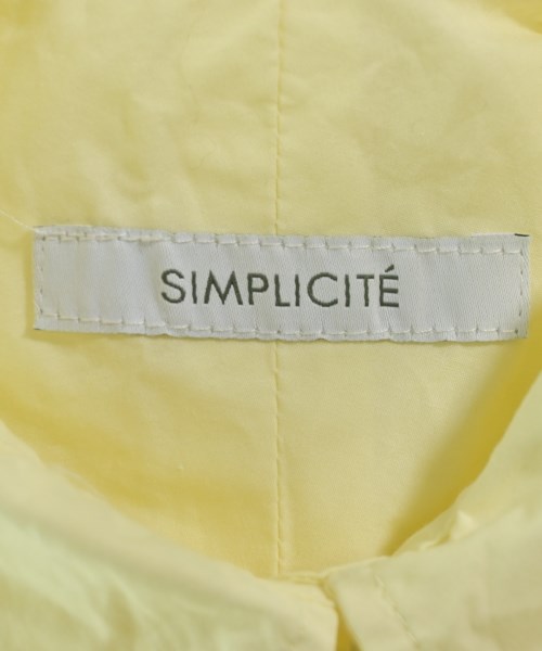 Simplicite（シンプリシテ）カジュアルシャツ 黄 サイズ:F レディース/2200717873159