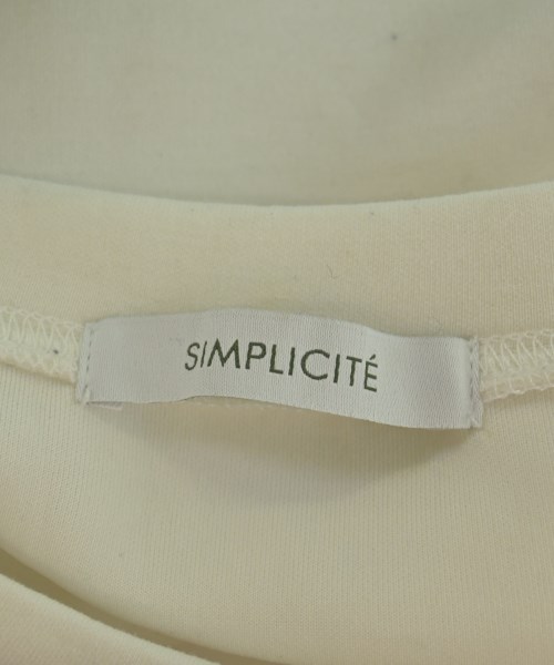 Simplicite（シンプリシテ）Tシャツ・カットソー 白 サイズ:F レディース/2200717873173