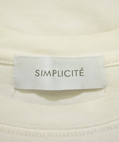 Simplicite（シンプリシテ）Tシャツ・カットソー 白 サイズ:F レディース/2200721081021