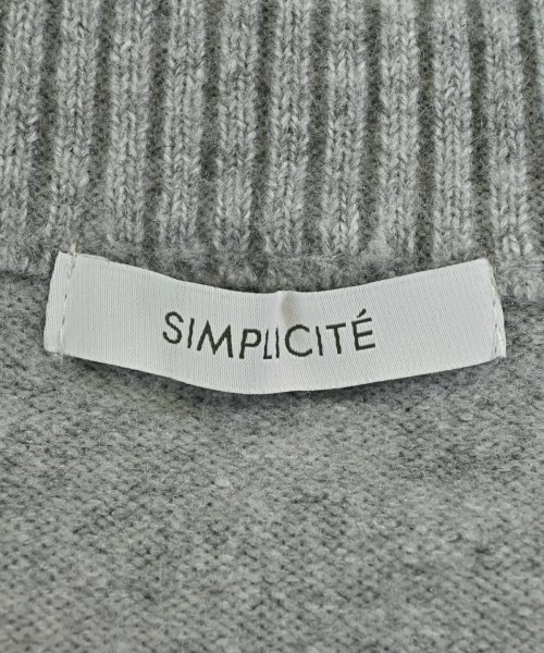 Simplicite（シンプリシテ）ニット・セーター グレー サイズ:F レディース/2200719310010