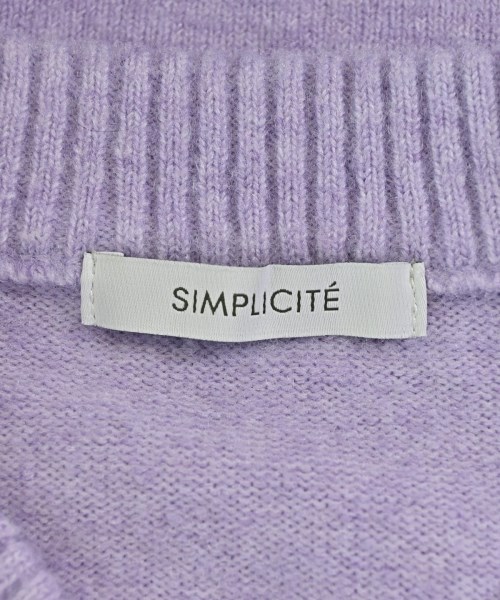 Simplicite（シンプリシテ）ニット・セーター 紫 サイズ:F レディース/2200719310027