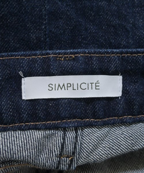 Simplicite（シンプリシテ）デニムパンツ 紺 サイズ:S レディース/2200676716115