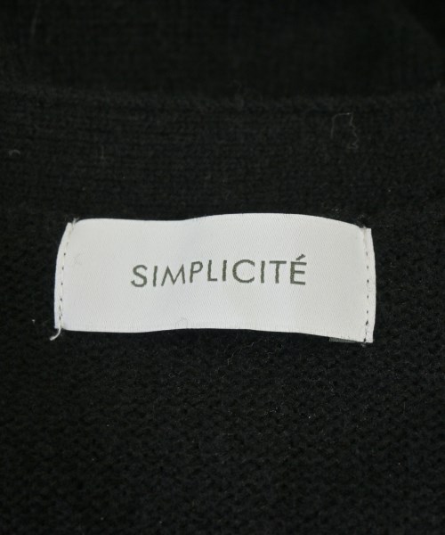 Simplicite（シンプリシテ）カーディガン 黒 サイズ:F レディース/2200679768012