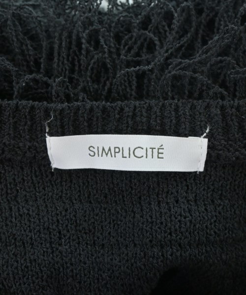 Simplicite（シンプリシテ）ベスト/ノースリーブ 黒 サイズ:F レディース/2200680989024