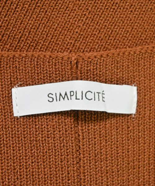 Simplicite（シンプリシテ）ベスト/ノースリーブ 茶 サイズ:-(L位) レディース/2200684225050