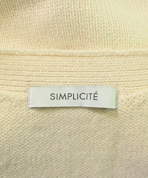 Simplicite（シンプリシテ）カーディガン 白 サイズ:F レディース/2200680035059