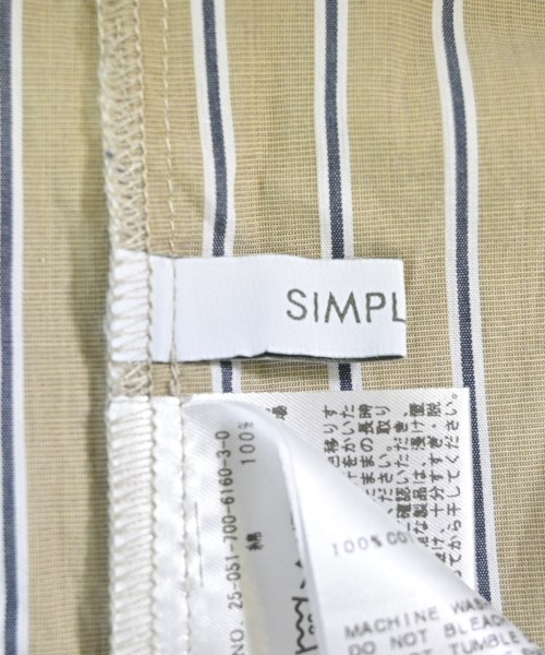 Simplicite（シンプリシテ）カジュアルシャツ カーキ サイズ:F レディース/2200681030084