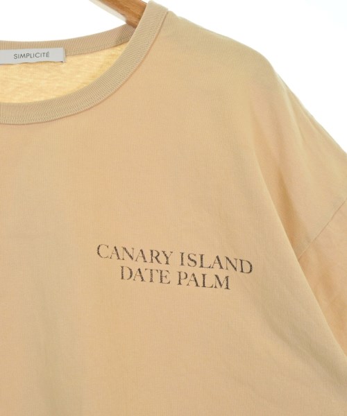 Simplicite（シンプリシテ）Tシャツ・カットソー ベージュ サイズ:F レディース/2200680380043