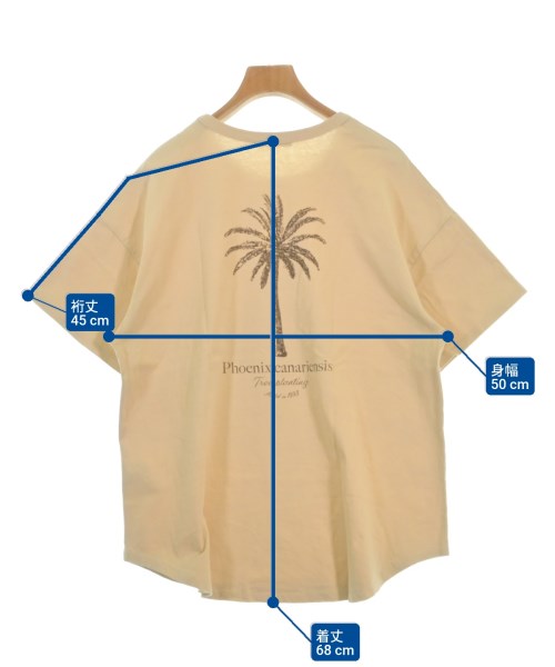 Simplicite（シンプリシテ）Tシャツ・カットソー ベージュ サイズ:F レディース/2200680380043
