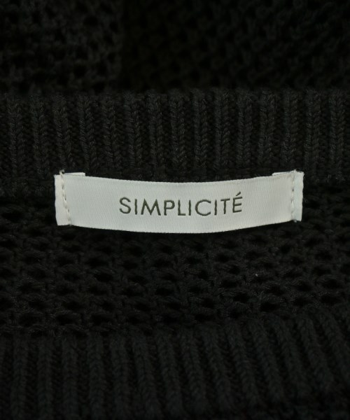 Simplicite（シンプリシテ）ニット・セーター 黒 サイズ:F レディース/2200681679122