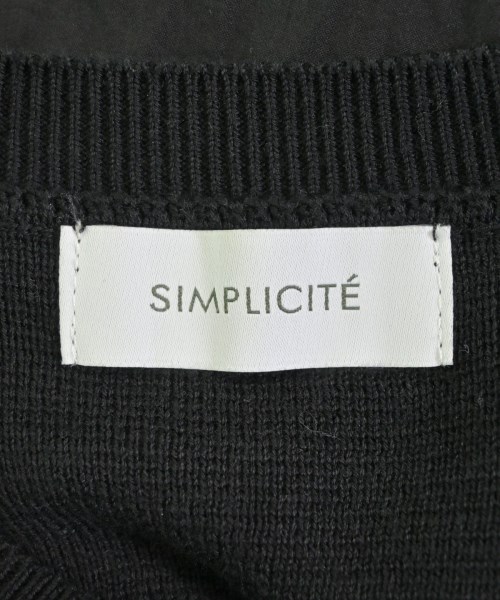 Simplicite（シンプリシテ）カーディガン 黒 サイズ:F レディース/2200685782101
