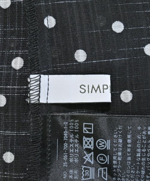 Simplicite（シンプリシテ）ブラウス 黒 サイズ:F レディース/2200686290049