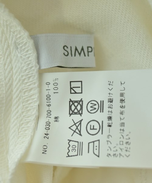 Simplicite（シンプリシテ）オールインワン/サロペット 白 サイズ:F レディース/2200685752029