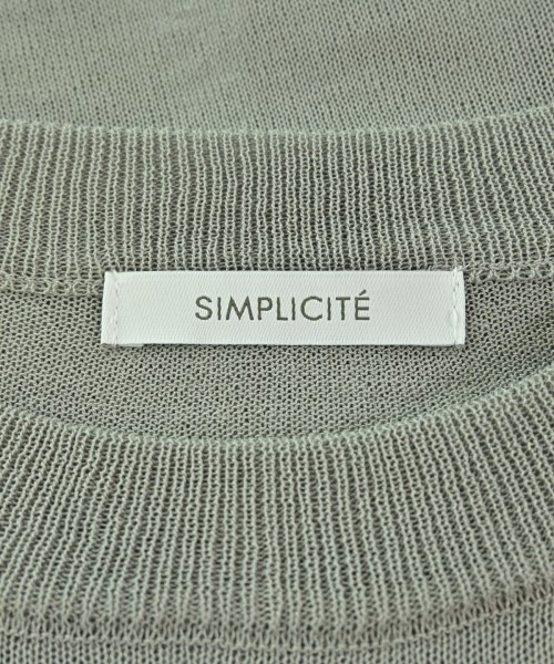 Simplicite（シンプリシテ）ニット・セーター グレー サイズ:F レディース/2200686308041