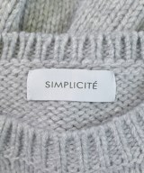 Simplicite（シンプリシテ）ニット・セーター グレー サイズ:F レディース/2200686677017