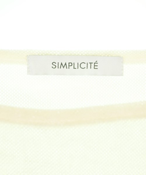 Simplicite（シンプリシテ）Tシャツ・カットソー 白 サイズ:F レディース/2200687072149