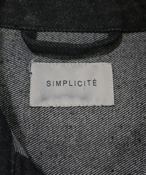 Simplicite（シンプリシテ）デニムジャケット 黒 サイズ:L メンズ/2200691471013