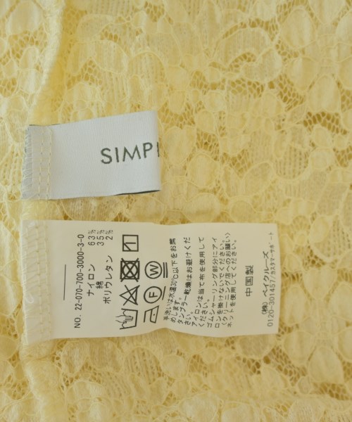 Simplicite（シンプリシテ）ブラウス 黄 サイズ:F レディース/2200688513047