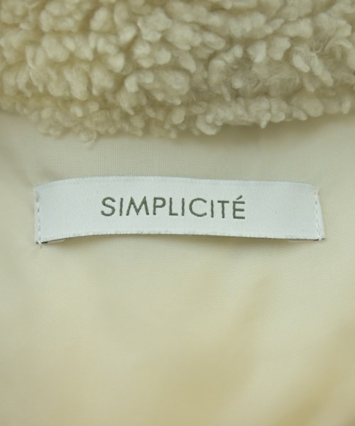Simplicite（シンプリシテ）ダウンジャケット/ダウンベスト 白 サイズ:F レディース/2200685181010