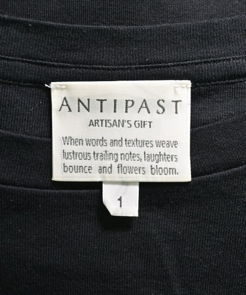 ANTIPAST（アンティパスト）Tシャツ・カットソー 黒 サイズ:1(S位) レディース/2200637482110