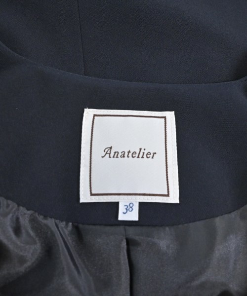 anatelier（アナトリエ）ノーカラージャケット 紺 サイズ:38(M位) レディース/2200684073026