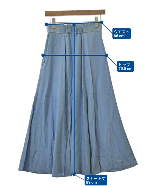 PLST（プラステ）ロング・マキシ丈スカート 青 サイズ:M レディース/2200620379045