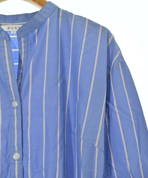 PLST（プラステ）シャツワンピース 青 サイズ:S レディース/2200622253107