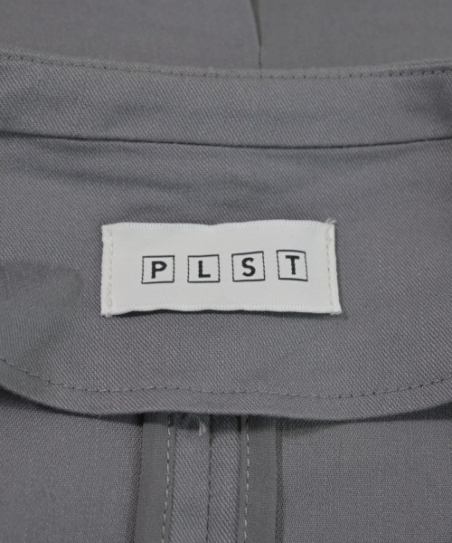 PLST（プラステ）ノーカラージャケット グレー サイズ:XS レディース/2200626344030
