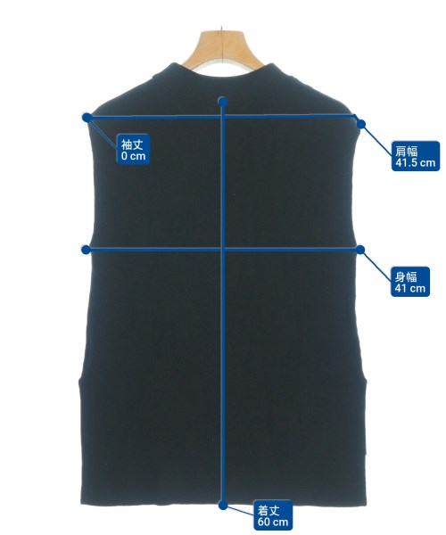 PLST（プラステ）ベスト/ノースリーブ 黒 サイズ:S レディース/2200623899021