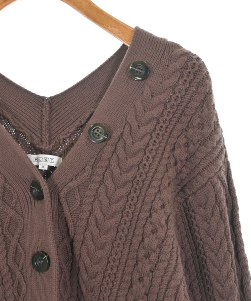 PLST（プラステ）カーディガン 茶 サイズ:S レディース/2200636724020