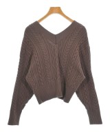 PLST（プラステ）カーディガン 茶 サイズ:S レディース/2200636724020