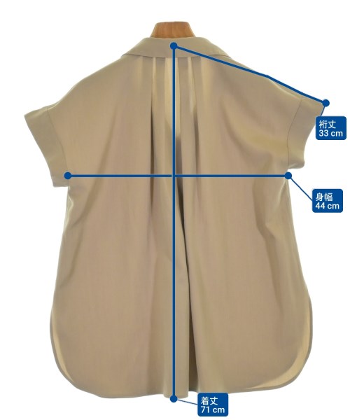 PLST（プラステ）ブラウス ベージュ サイズ:XS レディース/2200622111131