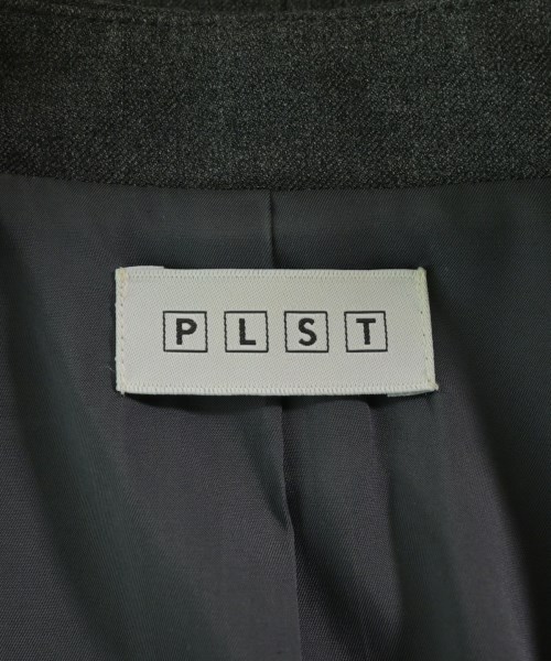 PLST（プラステ）ノーカラージャケット グレー サイズ:S レディース/2200618673018