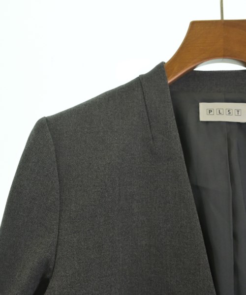 PLST（プラステ）ノーカラージャケット グレー サイズ:S レディース/2200618673018