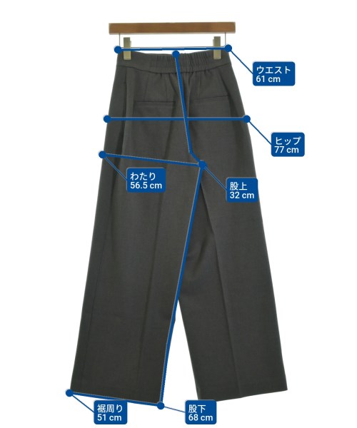 PLST（プラステ）スラックス グレー サイズ:XS レディース/2200618673124