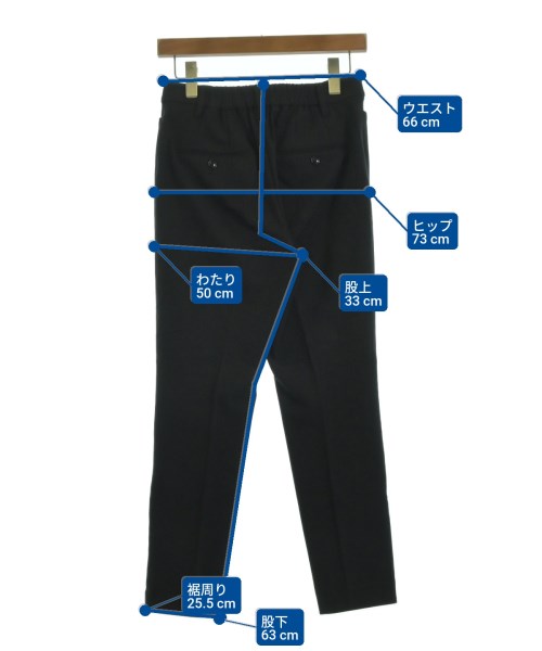 PLST（プラステ）スラックス 黒 サイズ:S レディース/2200618673155