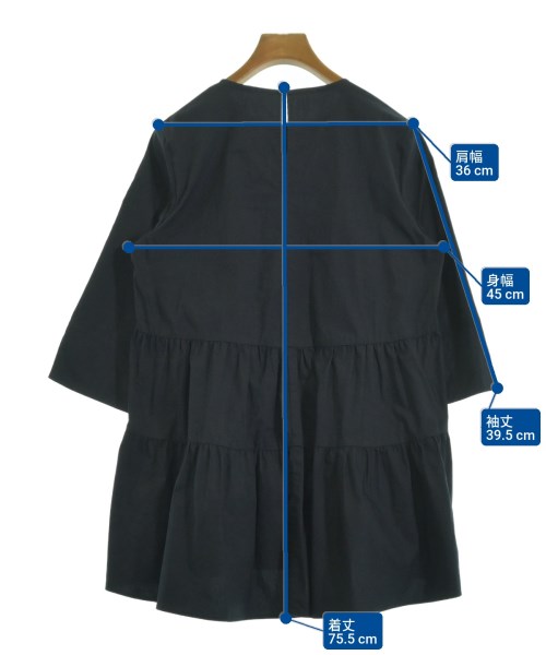 PLST（プラステ）ブラウス 紺 サイズ:M レディース/2200631114079