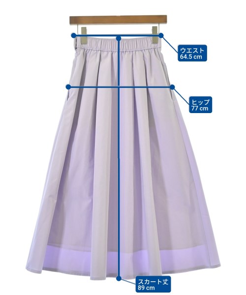 PLST（プラステ）ロング・マキシ丈スカート 紫 サイズ:S レディース/2200619187033