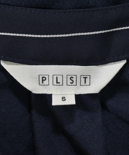 PLST（プラステ）ブラウス 紺 サイズ:S レディース/2200608667041