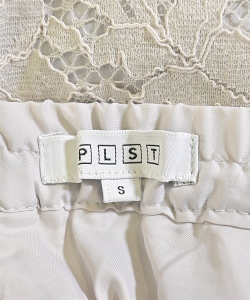 PLST（プラステ）ひざ丈スカート ベージュ サイズ:S レディース/2200612362147