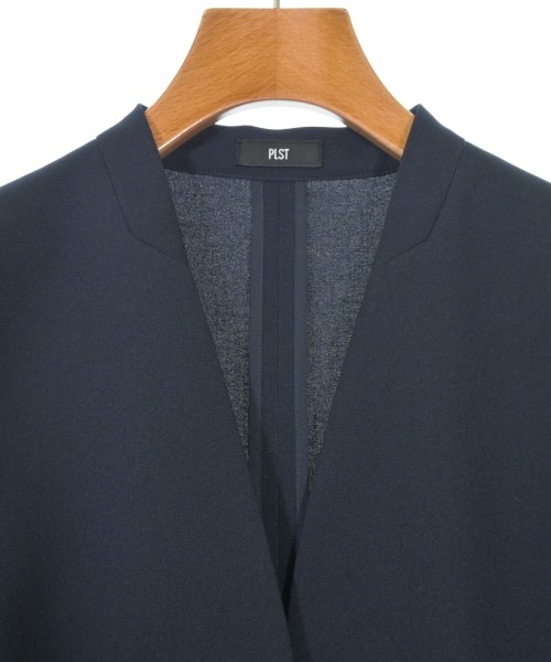 PLST（プラステ）ノーカラージャケット 紺 サイズ:S レディース/2200608690025