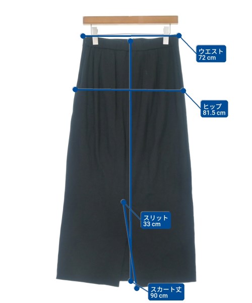 PLST（プラステ）ロング・マキシ丈スカート 黒 サイズ:L レディース/2200618716029