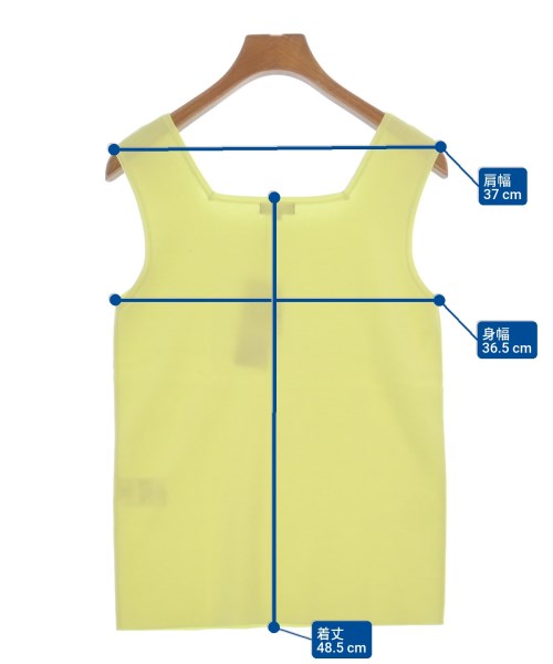 PLST（プラステ）ベスト/ノースリーブ 黄 サイズ:M レディース/2200596792114