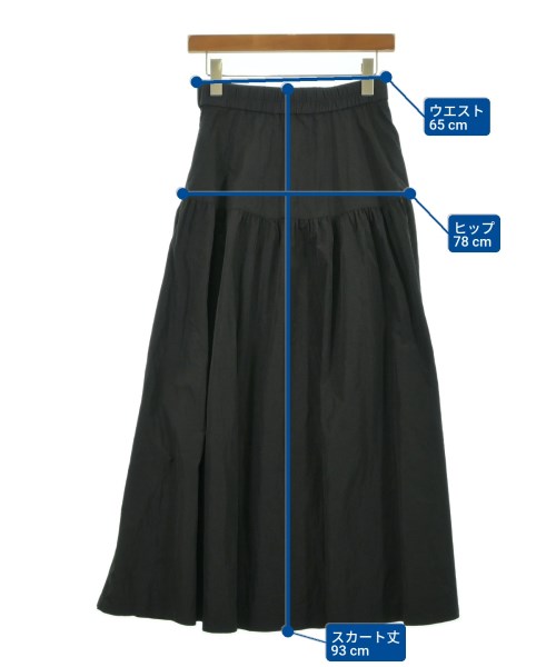 PLST（プラステ）ロング・マキシ丈スカート 黒 サイズ:M レディース/2200607597110