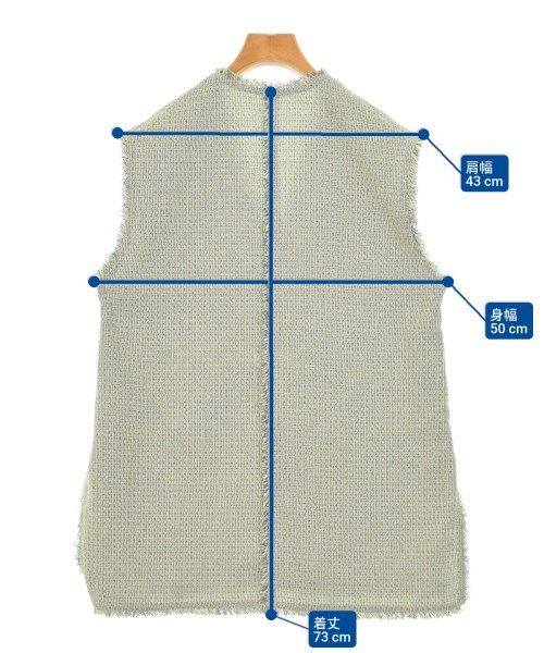 PLST（プラステ）ベスト グレー サイズ:M レディース/2200670543045